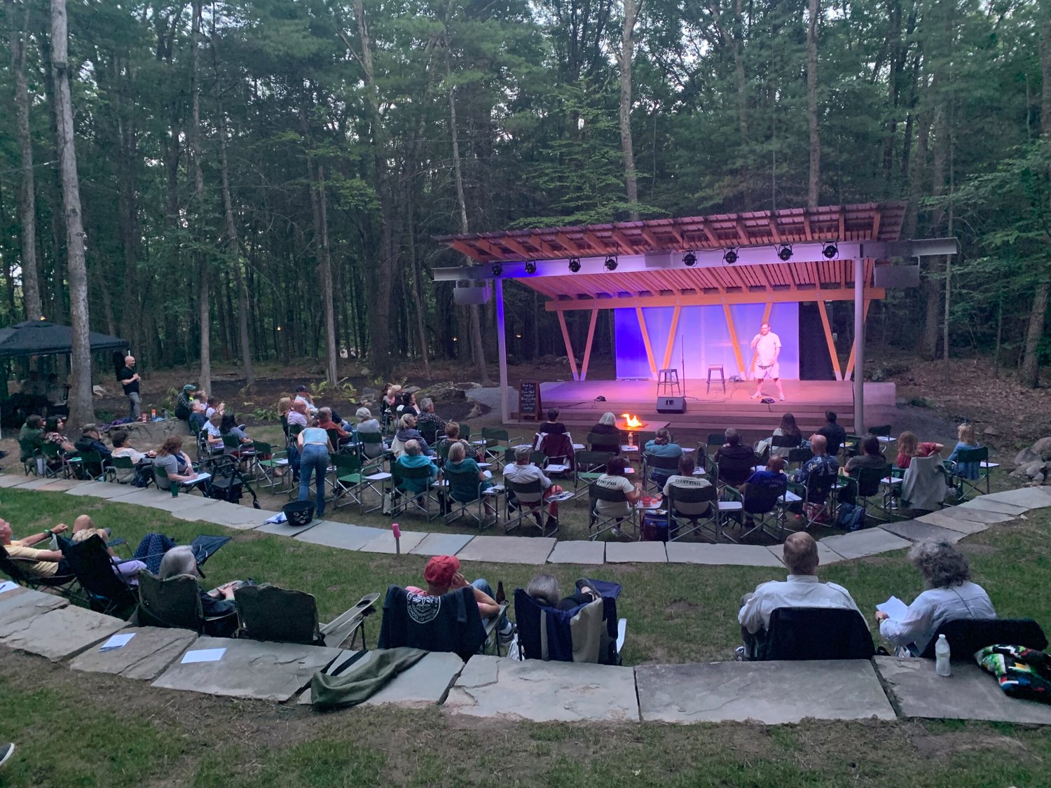 Harmony is the Woods is a intimate outdoor venue for music and other programming that promotes environmental stewardship, arts accessibility and educational enrichment.